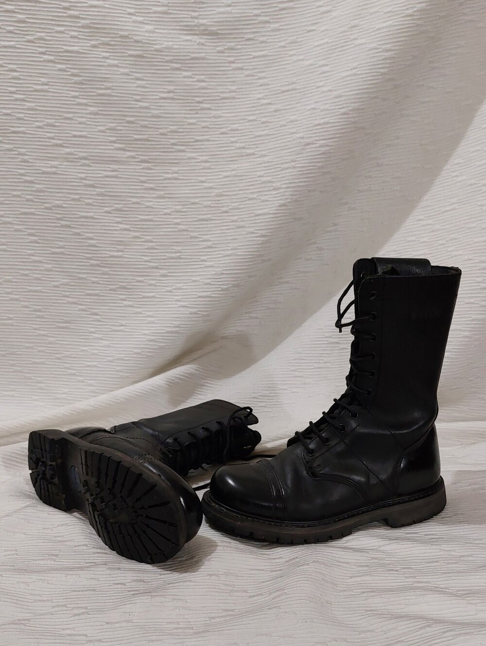 Bates Black Leather Lace-Up Tactical Boots Size 7